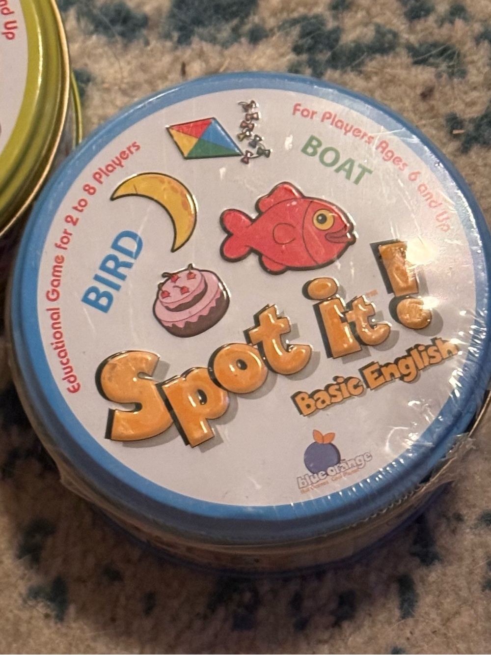 Two Spot It! Alphabet Basic English Educational Game  Kids Blue Orange Games - Picture 3 of 4